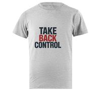 Oldrytee Take Back Control Cotton Male T-Shirt Grey Men