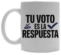 Oldrytee Tu Voto Es La Respuesta Taza De Cerámica Taza Para Beber Blanco Ceramic Mug White