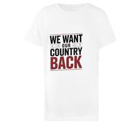 Oldrytee We Want Our Country Back Cotton Child T-Shirt White Kid