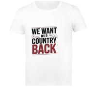Oldrytee We Want Our Country Back Cotton Male T-Shirt White Men