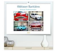 Oldtimer Raritäten - Britische Traditionsmarken (hochwertiger Premium Wandkalender 2026 DIN A2 quer), Kunstdruck in Hochglanz: Britische Oldtimer der Marken Singer und Standard
