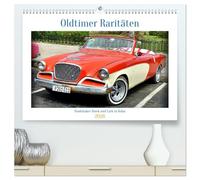Oldtimer Raritäten - Studebaker Hawk und Lark in Kuba (hochwertiger Premium Wandkalender 2026 DIN A2 quer), Kunstdruck in Hochglanz: Studebaker-Modelle der 50er Jahre in Kuba