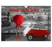 Oldtimer und Pin-Up Girls by Mausopardia (Wandkalender 2026 DIN A4 quer), CALVENDO Monatskalender: Sexy Pin-Up Girls und kultige Oldtimer im Retro Style der 50er, 60er und 70er Jahre.