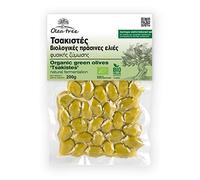 Olea Tree Aceitunas Verdes Partidas Griegas (3 x 200 g) - Total 600 g - Snack Mediterráneo Natural - Sin Conservantes - Sabor Tradicional