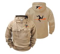 OLEBYKEZ Sudadera con Capucha Hombre Chaquetas Gráficas para I.s.l.e of M.a.n T..T Camisetas De Manga Larga Ropa Deportiva Media Cremallera Abrigos Casuales-KQSe||XX_l