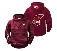 OLEBYKEZ Sudadera con Capucha Hombre Estampado Deportivo para I.s.l.e of M.a.n T..T Abrigo Suave Chaqueta Primavera Y Otoño Jerséis De Manga Larga Prendas-JHSe||XX_l