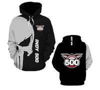 OLEBYKEZ Sudadera con Capucha Hombre Estilo Casual para In.di.an.Ap.OL.is 500 Abrigo Deportivo Informal Chaqueta 3D Tops Estampado De Primavera Y Otoño-F||s