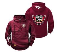 OLEBYKEZ Sudadera con Capucha Hombre Primavera Y Otoño para I.s.l.e of M.a.n T..T Abrigo Chaqueta Cómoda Ropa De Entrenamiento Camisetas Estampado Gimnasio-JHSe||XX_l