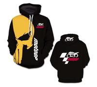 OLEBYKEZ Sudadera con Capucha para Hombre Estilo Pullover Ideal Primavera Otoño Disponible En Varios Modelos M.o.to.G.P Chaqueta Deportiva Cómoda Estampado-B||s