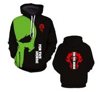 OLEBYKEZ Sudadera con Capucha para Hombre The H.or.d.e Bolsillos Chaquetas 3D Ropa Deportiva De Calle -C||l