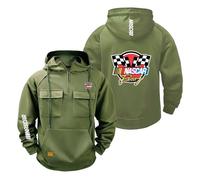 OLEBYKEZ Sudaderas con Capucha para Hombre Estampado N.A.SC.A.R Chaqueta Abrigo Deportiva Cómoda Bolsillos Ropa Primavera Otoño Tops-LvSe||x_l