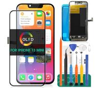 OLED A2628 Touch Digitalizador Kit de reparación para iPhone 13 MINI Pantalla LCD para iPhone 13 MINI Reemplazo de pantalla (negro)