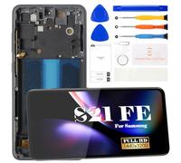OLED - Pantalla de repuesto para Samsung S21 FE 5g para Samsung Galaxy S21 FE 5G, pantalla LCD para Galaxy SM-G990B SM-G990B/DS LCD táctil digitalizador kit de reparación con marco negro