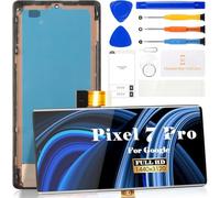 OLED para Google Pixel 7 Pro 5G, digitalizador LCD para Google Pixel 7 Pro, pantalla para Google Pixel 7 Pro GP4BC, GE2AE, GFE4J, reemplazo de montaje de pantalla táctil (con marco, negro)