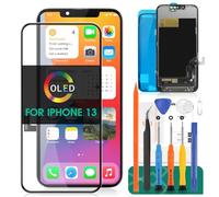 OLED para iPhone 13 LCD Piezas de reparación para iPhone 13 Reemplazo de pantalla A2482 para iPhone 13 Pantalla digitalizador Asamblea de repuesto A2633 A2631