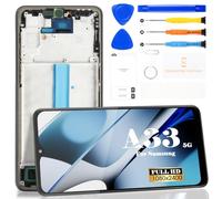OLED para Samsung Galaxy A33 5G Pantalla LCD de repuesto SM-A336B, SM-A336ETouch digitalizador kit de reparación con marco (negro)