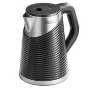 OLEGA Hervidor de agua de 1800 W - hervidor de agua caliente de ebullición rápida, 1,8 l, apagado automático, aislamiento de doble capa, cubierta interior de acero inoxidable, tetera eléctrica, sin