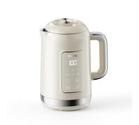 OLEGA Hervidor eléctrico: hervidor eléctrico de 1800 W con control de temperatura, capacidad 1,5 l, acero inoxidable, caldera inteligente, ideal para café y té, beige