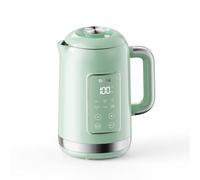OLEGA Hervidor eléctrico: hervidor eléctrico de 1800 W con control de temperatura, capacidad de 1,5 l, acero inoxidable, Smart Kettle, ideal para café y té, verde claro