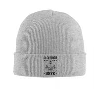 Oleksandr The Cat Usyk Póster Vintage de Boxeo Gorros de Gorro de Punto gráfico Otoño Invierno Casual Masculino Gorra cálida