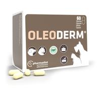Oleoderm - Suplemento para el soporte de la piel y el pelaje para perros y gatos - Cantidad: 60 comprimidos