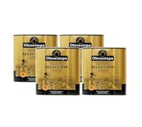 Oleoestepa Selección - Aceite de Oliva Virgen Extra Pack 4 x 2,5L - DOP Estepa - Extracción en frío - Variedades de la comarca - Frutado fresco - Producción sostenible - Uso arroces y repostería fina