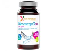 Mundonatural - Oleomega 3 EPA | Omega 3 Capsulas en Perlas | Omega 3 EPA y DHA + Vitamina E | Aceite de Pescado Omega 3 1000mg | Suplemento Omega 3 para Funcionamiento Normal del Corazón | Omega-3