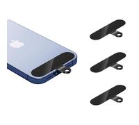 OLEPHY Parche de Cordón para Teléfono Móvil Paquete de 4, Negro