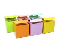 Oletx 24 cajas coloridas para regalos de fiesta, pequeñas cajas de dulces a granel, caja de regalo de 3 x 3 x 3 pulgadas con tapas. Cajas de regalo para regalos de fiesta, regalos de cumpleaños