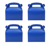 Oletx 30 cajas de fiesta azul oscuro de 6.9 x 6.5 x 3.5 pulgadas