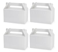 Oletx 50 cajas de regalo blancas, caja de regalo pequeña de 5.9 pulgadas, caja de golosinas, caja de dulces de galletas para cumpleaños, baby shower, actividades en el aula y suministros de decoración