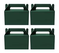 Oletx 50 cajas de regalo de color verde oscuro, caja de regalo de fiesta pequeña de 5.9 pulgadas, caja de golosinas, caja de dulces de galletas para Navidad, fiesta de cumpleaños, actividades en el