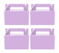 Oletx 50 cajas de regalo moradas, caja de regalo pequeña de 5.9 pulgadas, caja de golosinas, caja de dulces de galletas para fiesta de cumpleaños, baby shower, actividad en el aula y cualquier ocasión