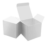 Oletx Juego de 25 cajas de regalo blancas de 3 x 3 x 3 pulgadas