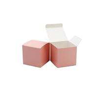 Oletx Juego de 25 cajas de regalo rosas de 3 x 3 x 3 pulgadas