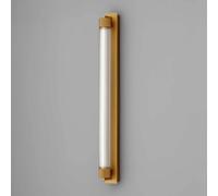 OLEV Aplique de pared LED CHARMER, marrón, metal/vidrio, 2700 K IP44