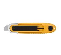 Olfa 330701 Cúter con doble sistema de seguridad con cuchilla, Amarillo,Negro, 18mm cutter sk-8