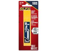 OLFA 5009 5000 lb-10B Hoja de servicio pesado a presión, paquete de 10, color plateado