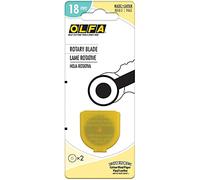 OLFA 9463 RB18-2 Cuchillas giratorias de 18 mm, paquete de 2, color plateado