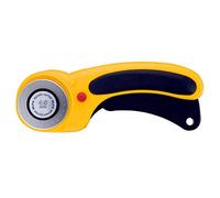 Olfa - Cúter Rotativo Con Cuchilla De 45 Mm, Botón De Bloqueo, Y Mango Ergonómico Antideslizante ref: RTY-2/DX