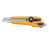 Olfa L-3 - Cúter con cuchilla de 18 mm, bloqueo de rueda y sistema de reutilización de cuchillas