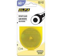 Olfa Lote de 5 Cuchillas giratorias de Recambio, 60 mm