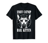 Olfatea Hierba gatera Granizo Gatito Muerte Metal Heavy Rock Cat Lover Camiseta