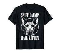 Olfatea Hierba gatera Granizo Gatito Muerte Metal Heavy Rock Cat Lover Camiseta gráfica económica