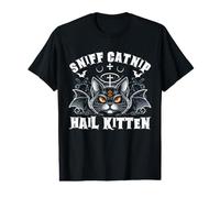 Olfatea Hierba gatera Granizo Gatito Muerte Metal Heavy Rock Cat Lover Camiseta gráfica económica