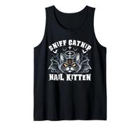Olfatea Hierba gatera Granizo Gatito Muerte Metal Heavy Rock Cat Lover Camiseta sin Mangas
