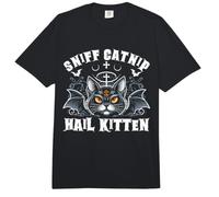 Olfatea Hierba gatera Granizo Gatito Muerte Metal Heavy Rock Cat Lover Comfort Colors Adult Heavyweight T-Shirt