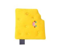 Olfateando Queso Lindo Juguete de Papel de Sonido Suave para Perros Cachorros, Ocultar Comida Divertido Juguete de Felpa Que Suena para Jugar en Interiores, 1 X Piezas de Queso para