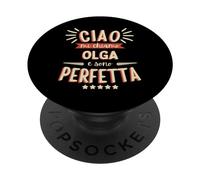 Olga Idea Regalo Personalizzata Amica Nome Divertente PopSockets PopGrip Adhesivo