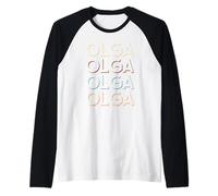 Olga Nombre Camiseta Mi Camiseta Personalizada Llamado Camiseta Manga Raglan